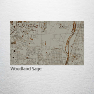 Crest Hill, Illinois Street Map