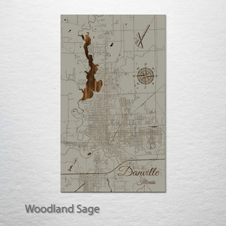 Danville, Illinois Street Map