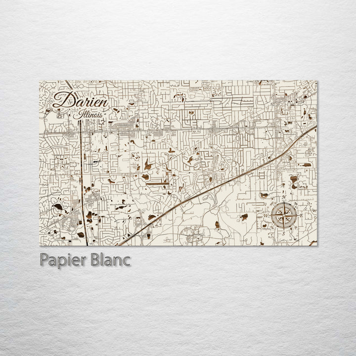 Darien, Illinois Street Map