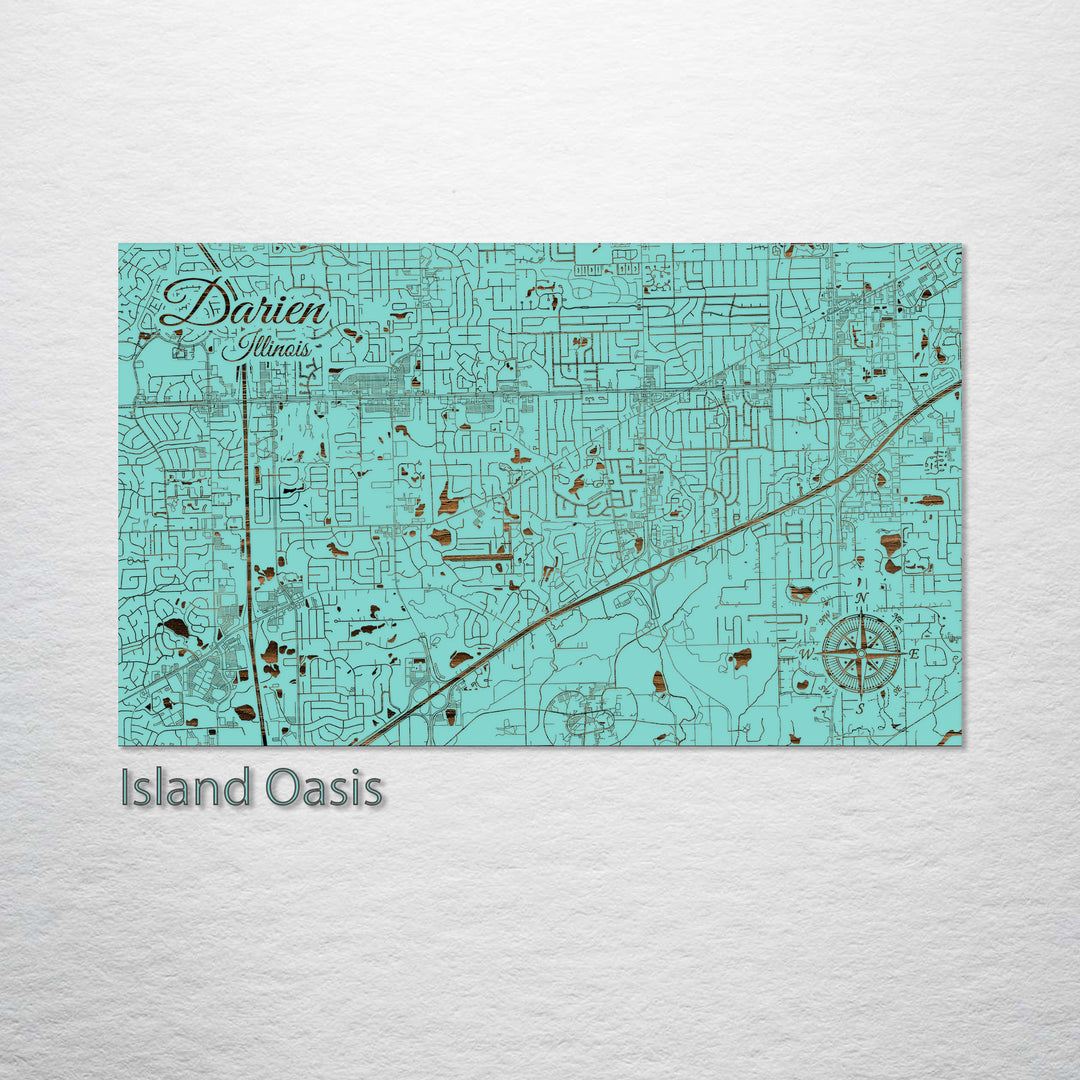 Darien, Illinois Street Map