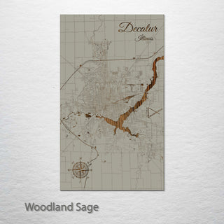 Decatur, Illinois Street Map
