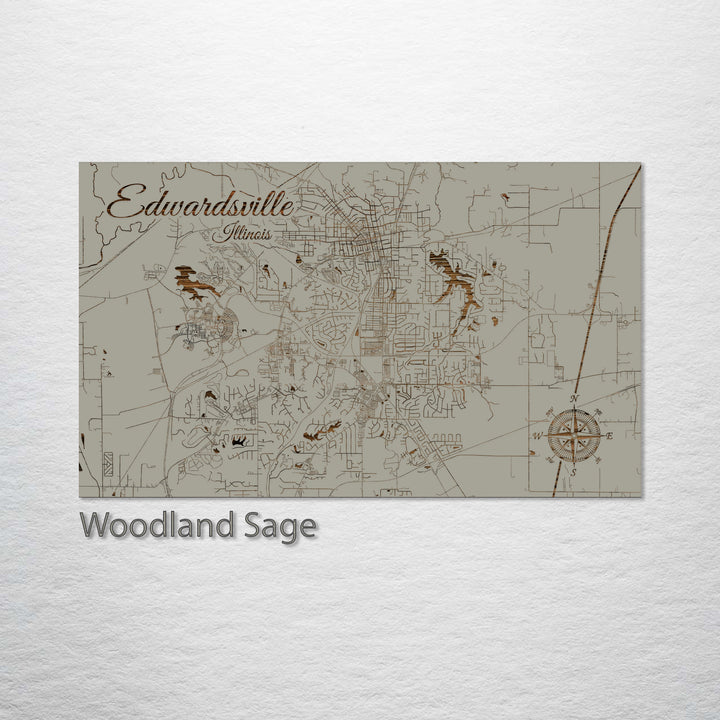 Edwardsville, Illinois Street Map