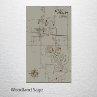 Elburn, Illinois Street Map