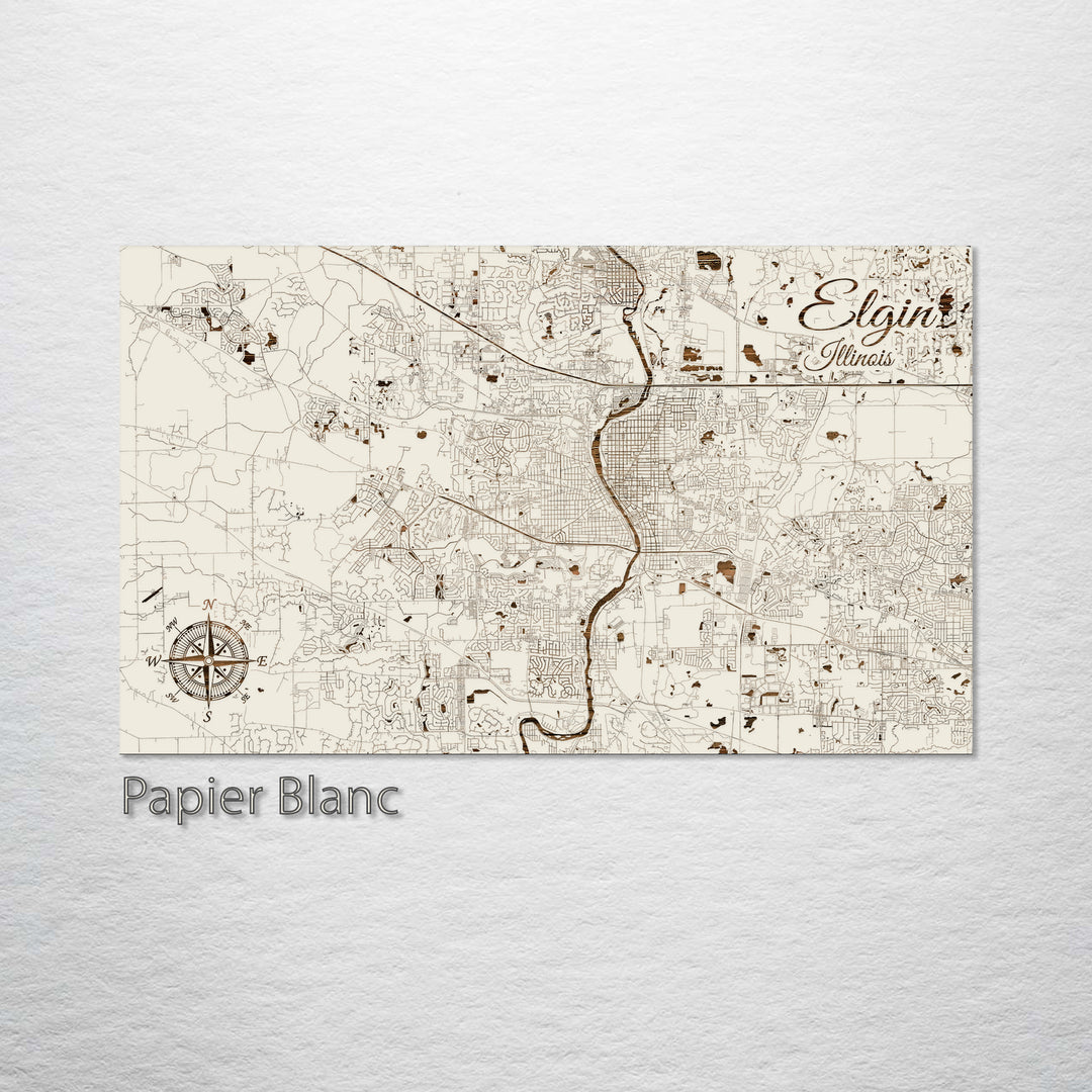 Elgin, Illinois Street Map