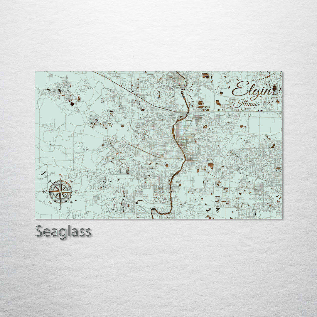 Elgin, Illinois Street Map