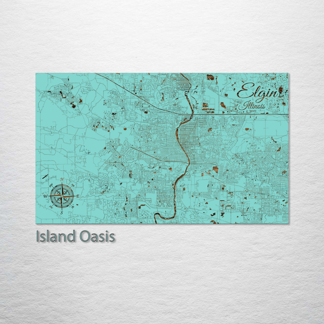 Elgin, Illinois Street Map
