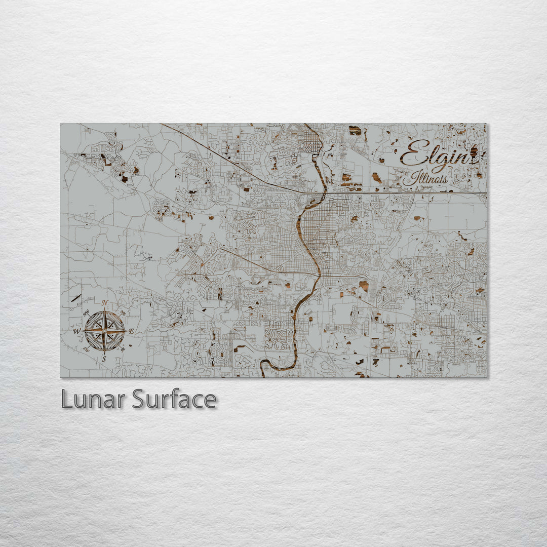 Elgin, Illinois Street Map