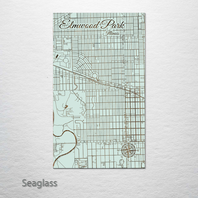 Street Map of Elmwood Park, Illinois