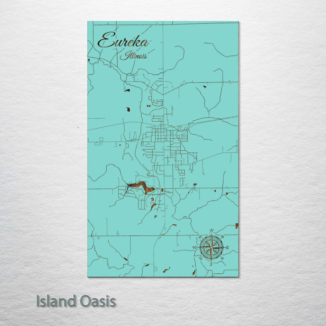 Eureka, Illinois Street Map
