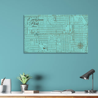 Evergreen Park, Illinois Street Map