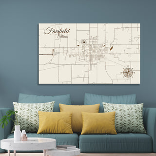 Fairfield, Illinois Street Map