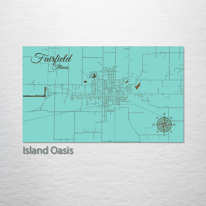 Fairfield, Illinois Street Map