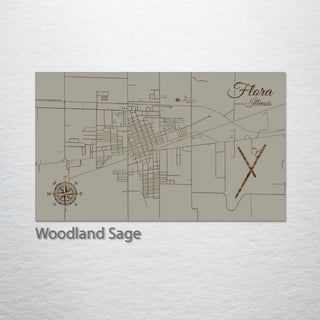 Flora, Illinois Street Map