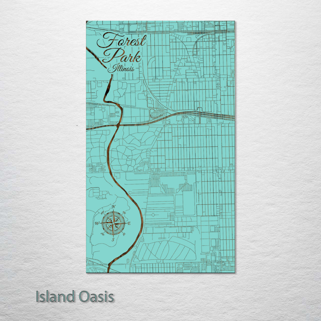 Forest Park, Illinois Street Map
