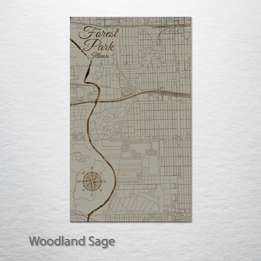 Forest Park, Illinois Street Map
