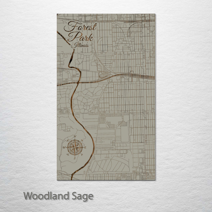 Forest Park, Illinois Street Map