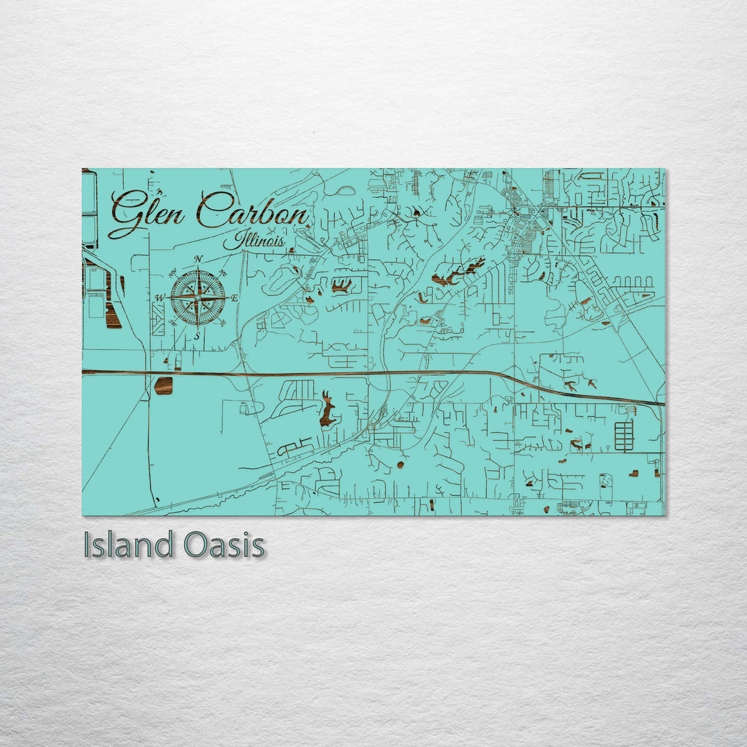 Glen Carbon, Illinois Street Map