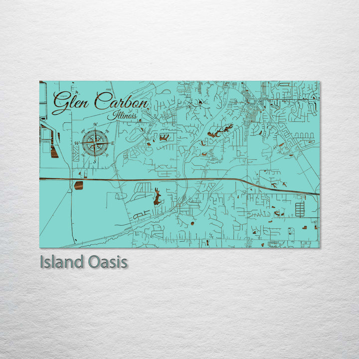 Glen Carbon, Illinois Street Map