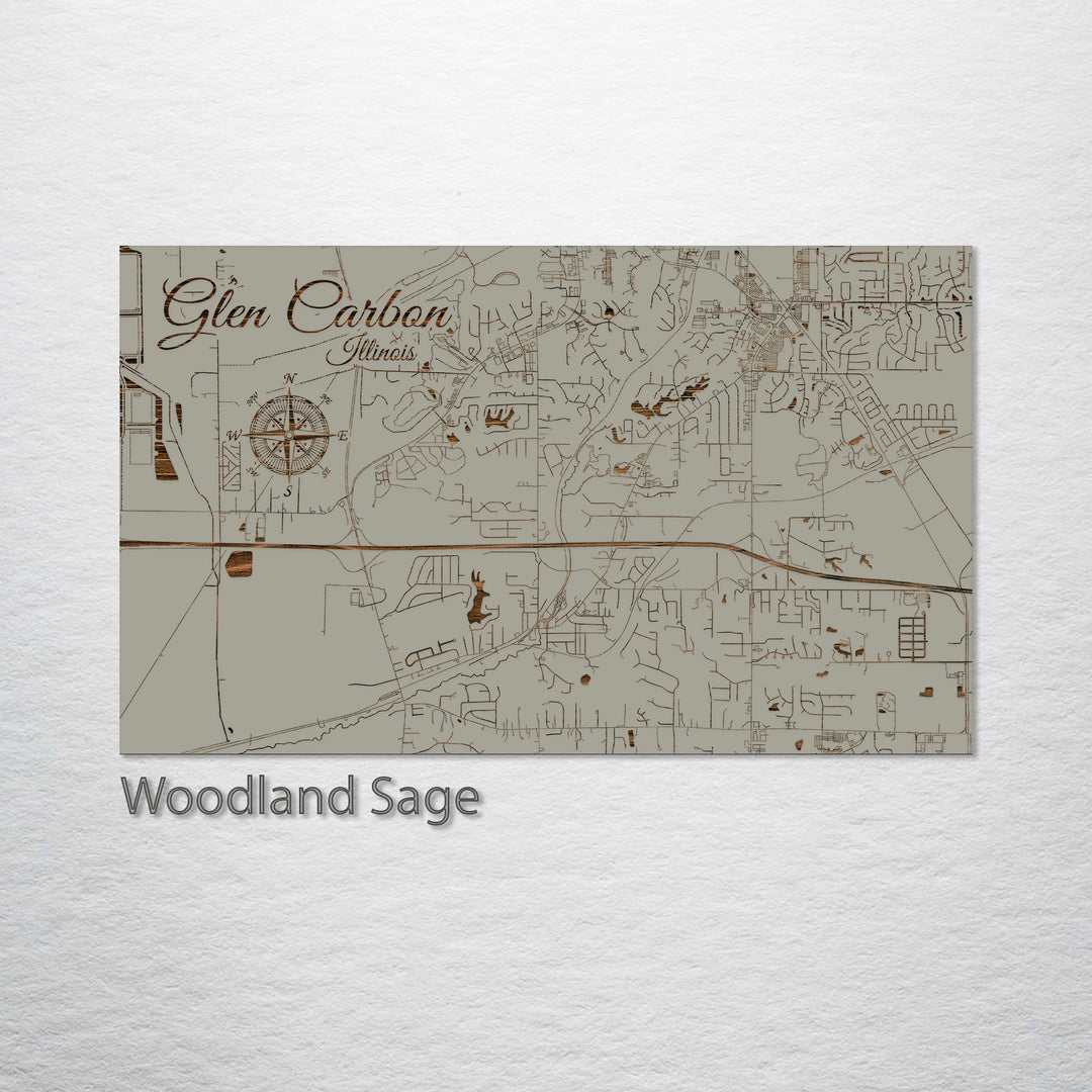 Glen Carbon, Illinois Street Map