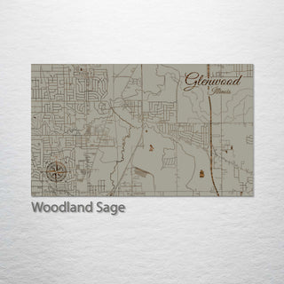Glenwood, Illinois Street Map