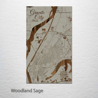 Granite City, Illinois Street Map