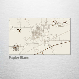 Greenville, Illinois Street Map