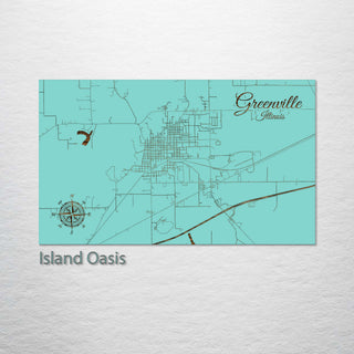 Greenville, Illinois Street Map