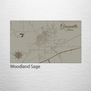 Greenville, Illinois Street Map