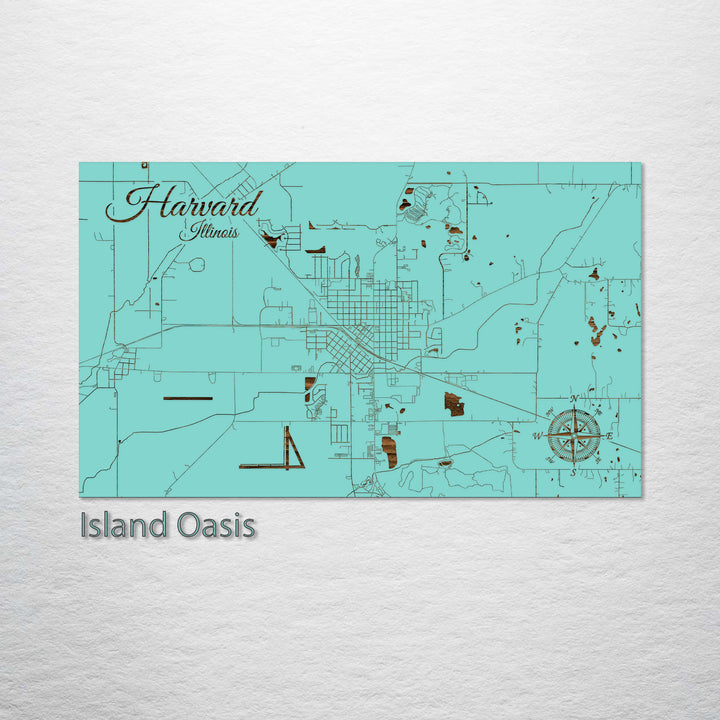 Harvard, Illinois Street Map