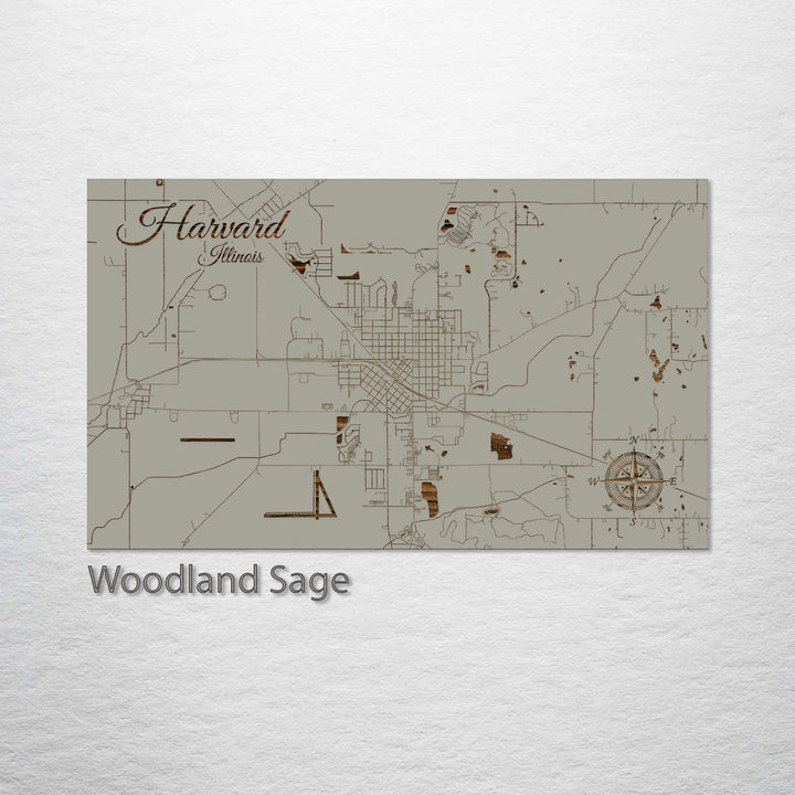 Harvard, Illinois Street Map