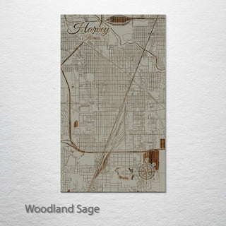 Harvey, Illinois Street Map