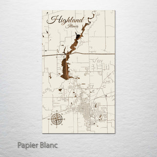 Highland, Illinois Street Map