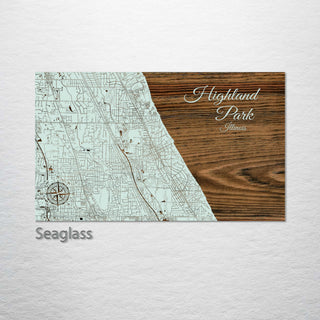 Highland Park, Illinois Street Map
