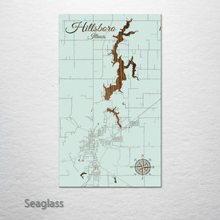 Hillsboro, Illinois Street Map