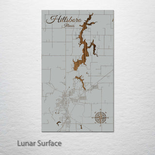 Hillsboro, Illinois Street Map