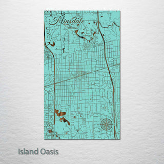 Hinsdale, Illinois Street Map