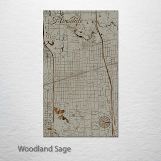 Hinsdale, Illinois Street Map