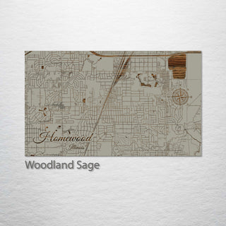 Homewood, Illinois Street Map