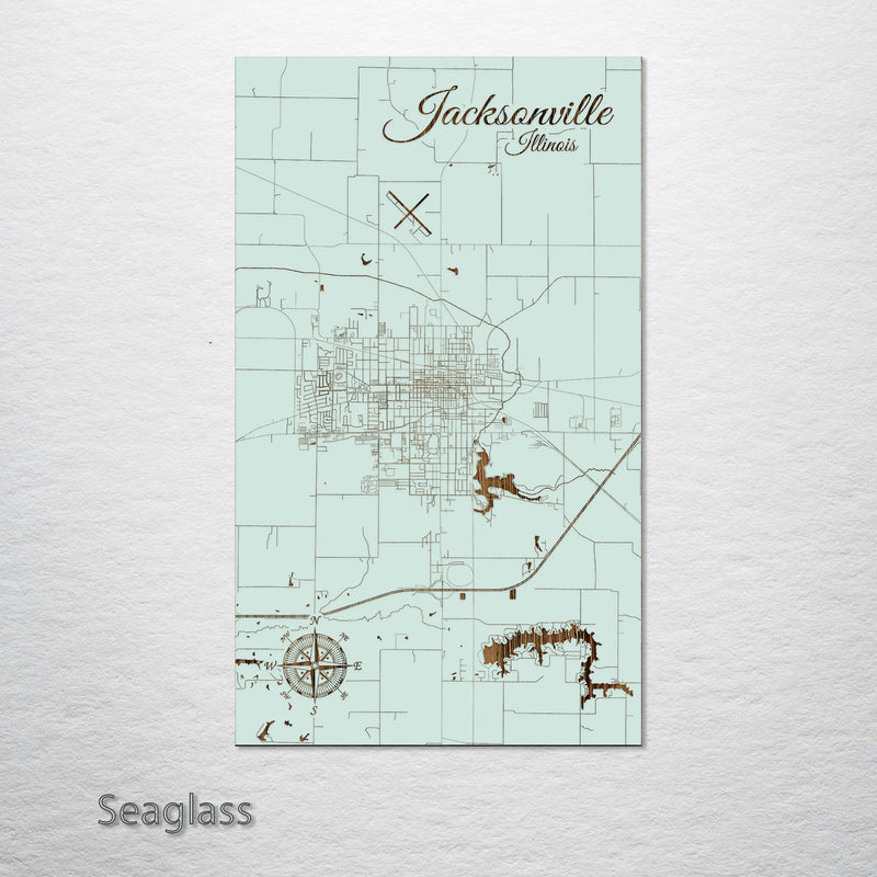 Jacksonville, Illinois Street Map – Fire & Pine