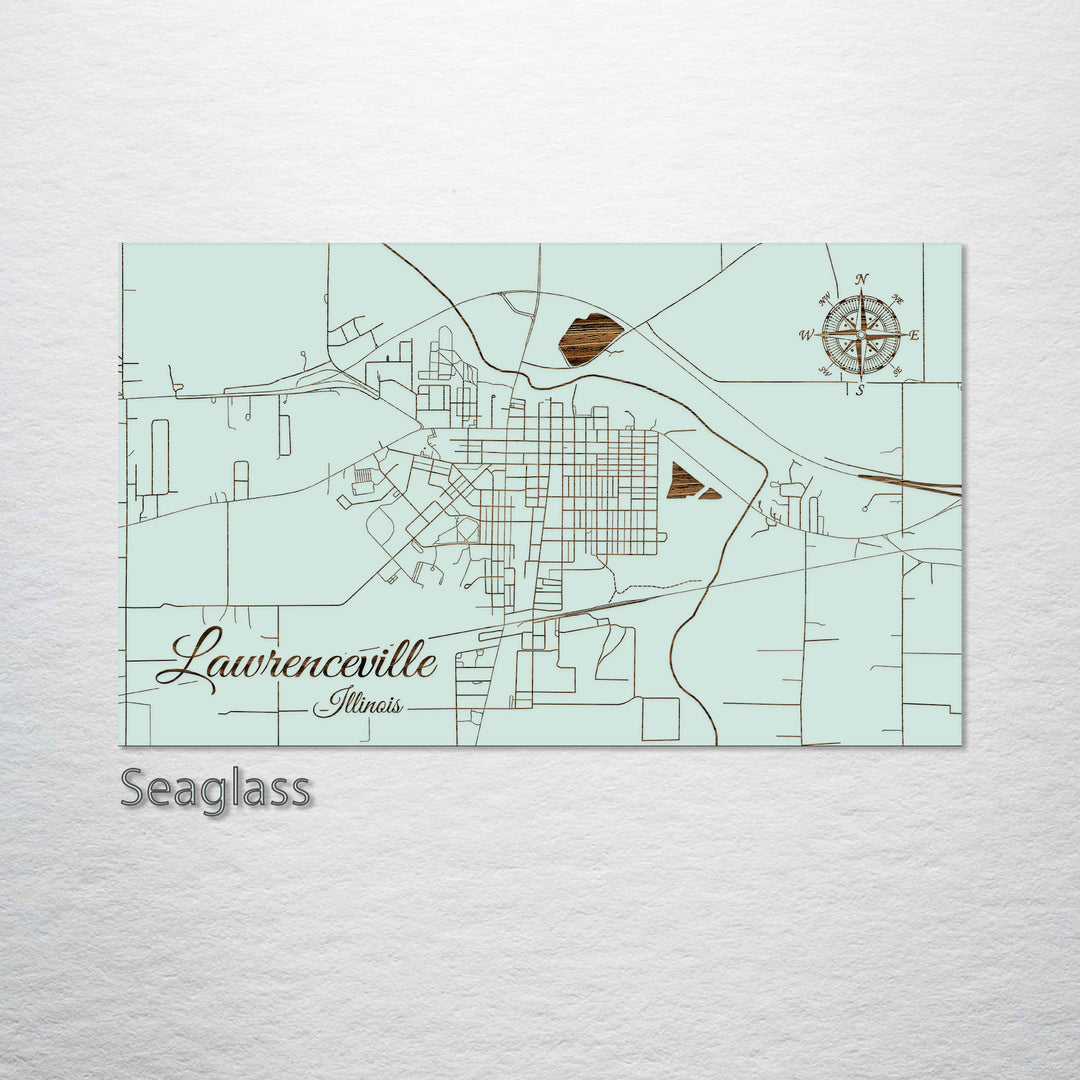Lawrenceville, Illinois Street Map