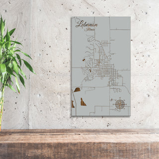 Lebanon, Illinois Street Map