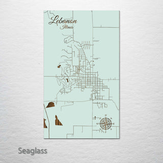 Lebanon, Illinois Street Map