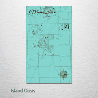 Manhattan, Illinois Street Map