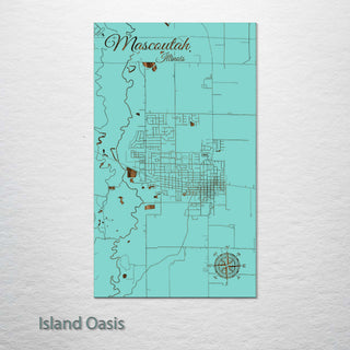 Mascoutah, Illinois Street Map