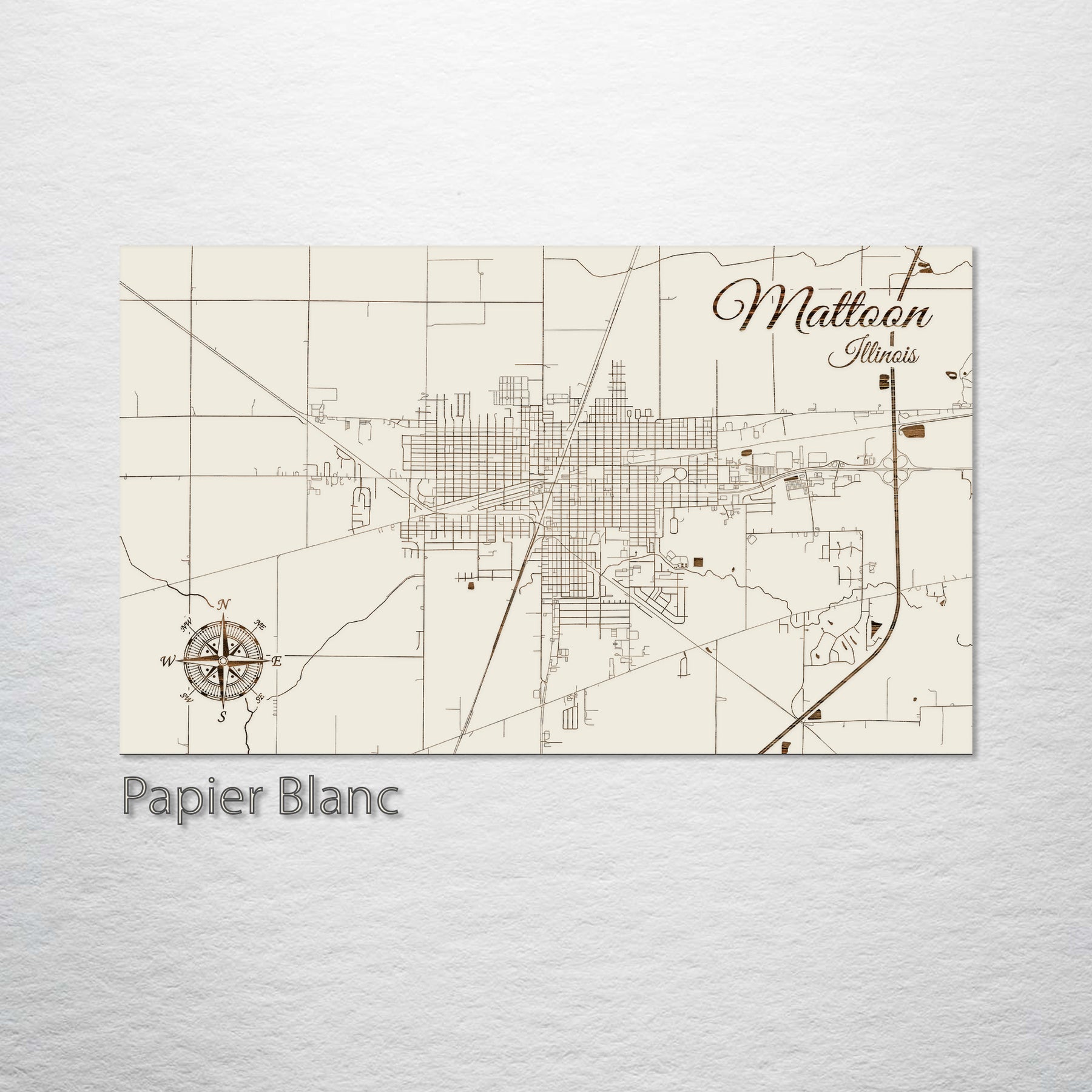 Mattoon, Illinois Street Map