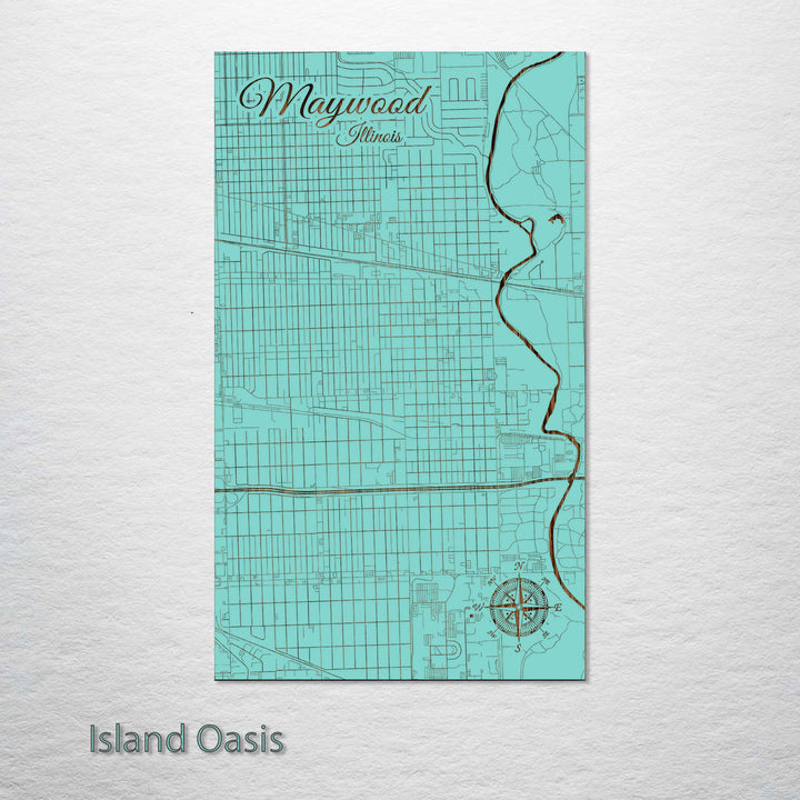 Maywood, Illinois Street Map