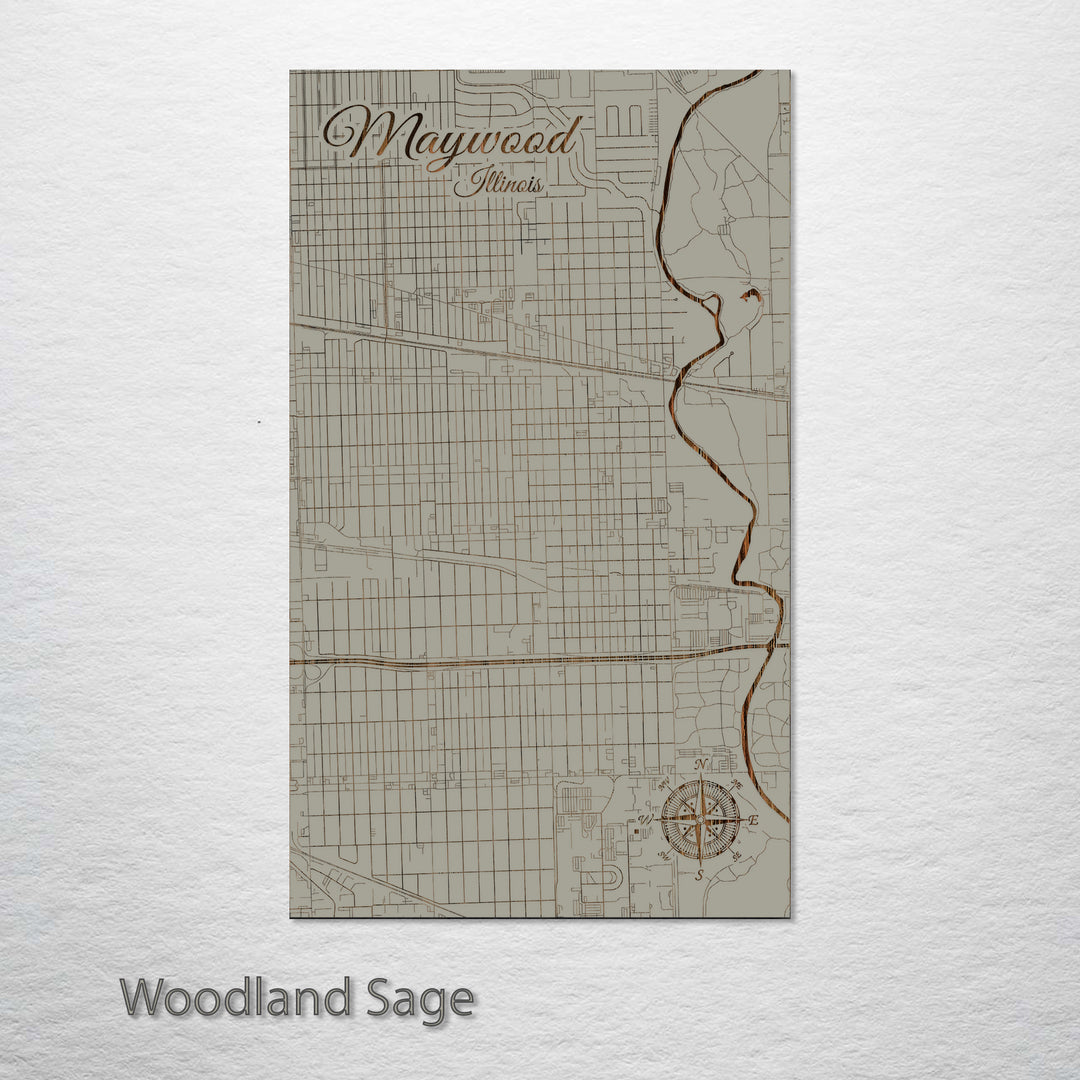 Maywood, Illinois Street Map