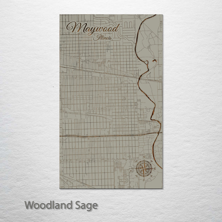 Maywood, Illinois Street Map