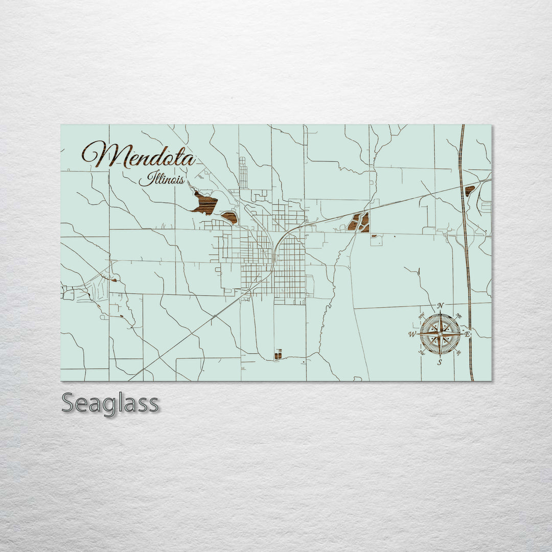 Mendota Illinois Street Map