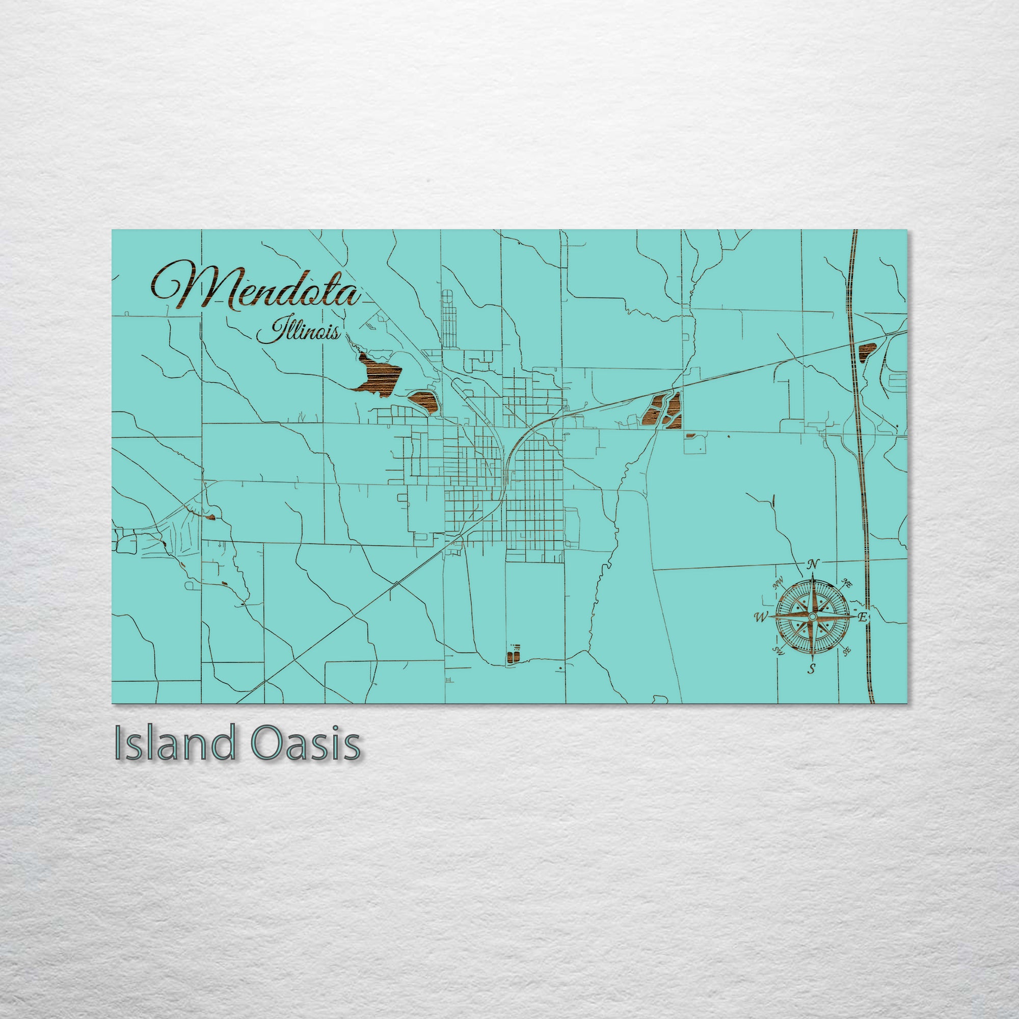 Mendota, Illinois Street Map – Fire &amp; Pine